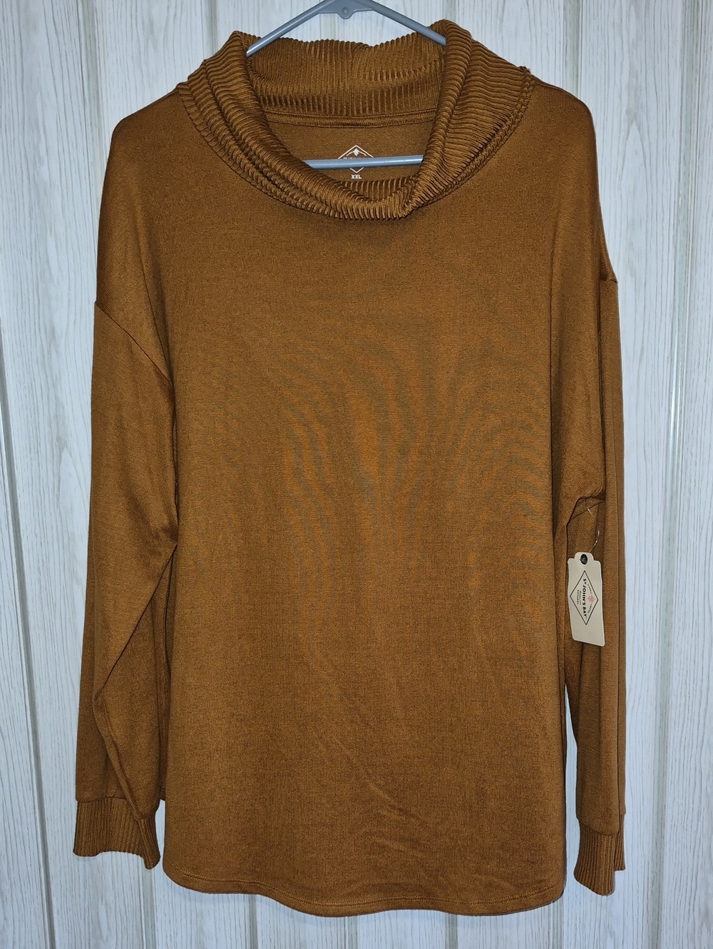 St. John's Bay Women'sTurtleneck Sweater in Rust